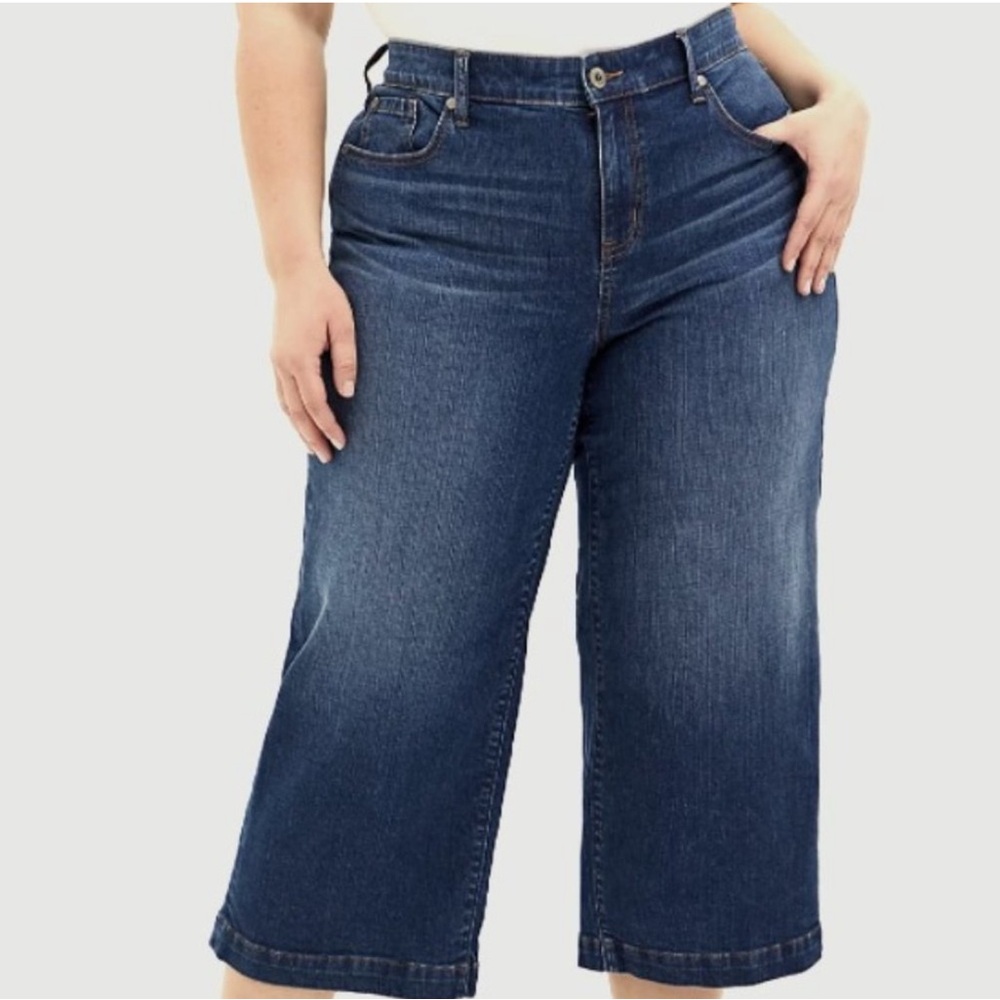 NWT Torrid High-Rise Wide Leg Ankle Crop